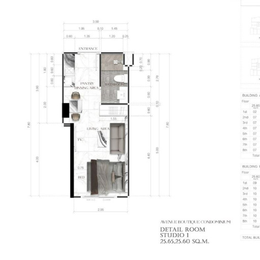 Avenue Boutique, Studios - 25 m²