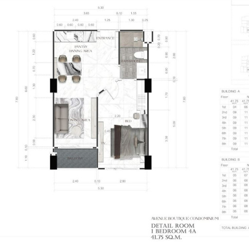 Avenue Boutique, 1 bedroom apartments - from 34 m² to 57 m²