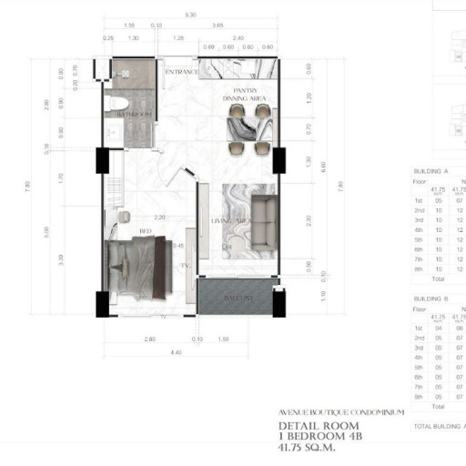 Avenue Boutique, 1 Bedroom - 41 m²